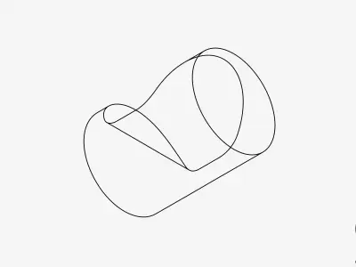Robe Hook - Luxury - Sleek Low-poly 3D model