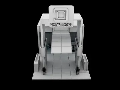 Booth Exhibition Stand a520a 3D model
