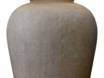 Rustic style Cement European Provence Nightstand Table Lamp 3D model