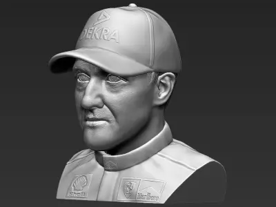 Michael Schumacher bust 3D printing ready stl obj formats 3D print model