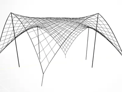 Stretch tent Free 3D model