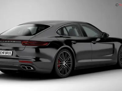 Porsche Panamera Turbo 2017 3D model