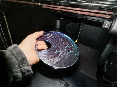 Cosmic decorative palette with the solar system and orbits 3D print model