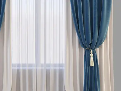 Set 70 Curtains 3D model