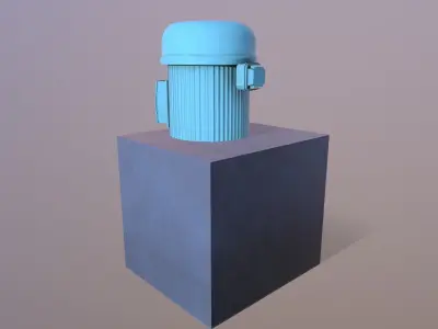 Half Pump Low-poly 3D model