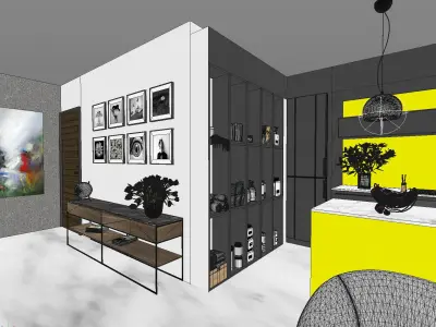 Kitchen - Dining Area 3D model