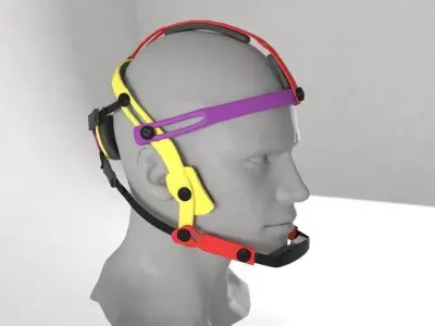 Adventure mask for GoPro 3D model