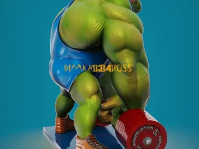 monkey hulk 3D print model
