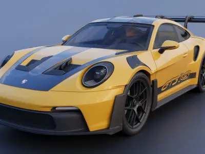 Porsche 911  GT3 RS 992 3D print model
