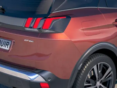 Peugeot 3008 2018 3D model