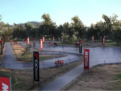 Realistic Drift Road 3D Model 3D model