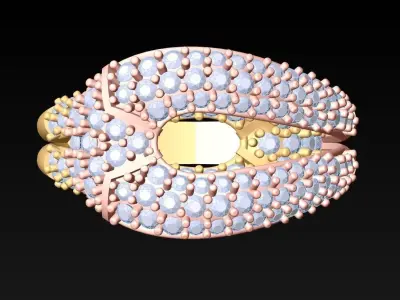 Diamond Ring - Womens Rings - N4438 3D print model
