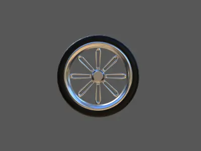 4 PACK WHEELS CUSTOM MODEL CAR RIMS WITH TIRE Free 3D print model