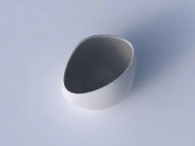 Bowl compressed 3 with small horizontal sections 3D print model