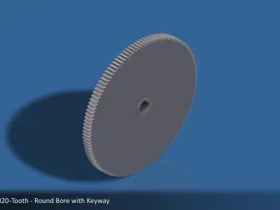 120-Tooth Spur Gear 03 3D print model
