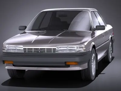 Toyota Camry 1987-1991 VRAY 3D model