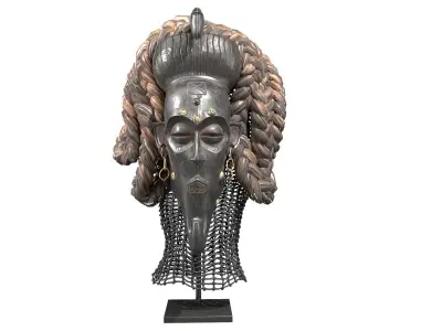 African Chokwe Masks Collection 3D model