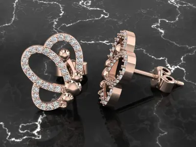 Jewelry Earring 3D print model