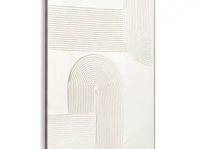 Plaster Two Photo Frame 504 Low-poly 3D model
