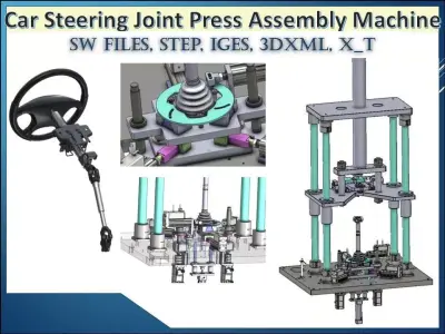 Car Steering Joint Press Assembly Machine 3D CAD Model  3D model