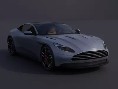 Aston Martin DB11 Low-poly 3D model