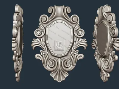 Decorative Plaque 3 - 3D STL Files for CNC  3D model