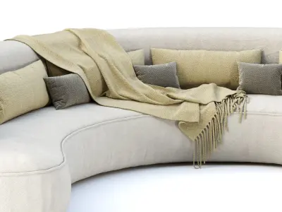 Jenifer restaurant lounge sofa JR19  3D model