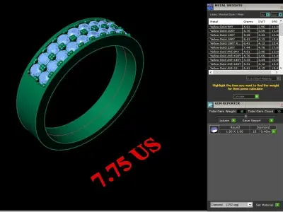 Luxury Men Rings Designs 4MR031 3D print model