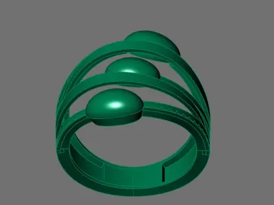 Women Ring Plain Ring Ready STL 3DM Models Womens Rings 3D print model 38