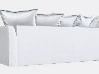 HOLMSUND Corner sofa-bed 1 Low-poly 3D model