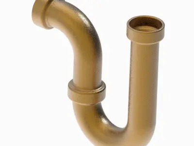 Basin P Trap Fitting 3D print model