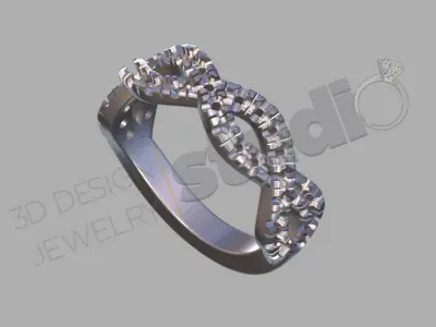 infinity ring 3d model 3D print model