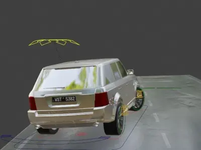 Range Rover Car Model Low-poly 3D model