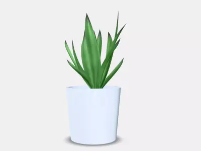 FEJKA Artificial potted plant with pot Low-poly 3D model