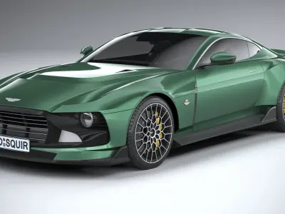 Aston Martin Valour 2024 LowPoly 3D model