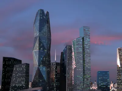 King Abdullah Economic City 3D model