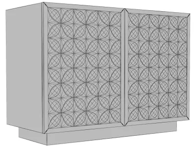 Greville Door Chest 379-115 3D model