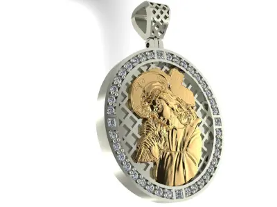 Jewelry Type Pendant Metal Weight 3D print model 3D print model