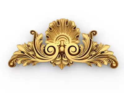carved classic decorative ornament cnc 3d printing stl 02 3D model