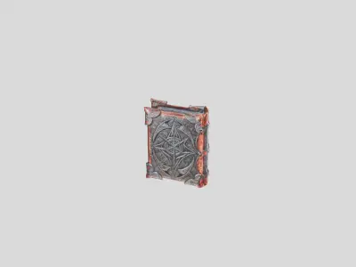Charming Medieval Book Model Low-poly 3D model