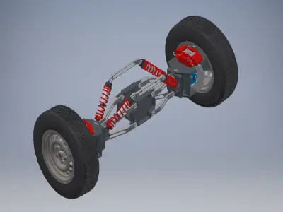 ATV Suspension Concept 3D model