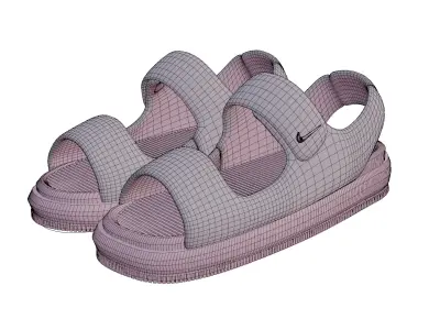 NIKE CALM WOMEN SANDALS Low-poly 3D model