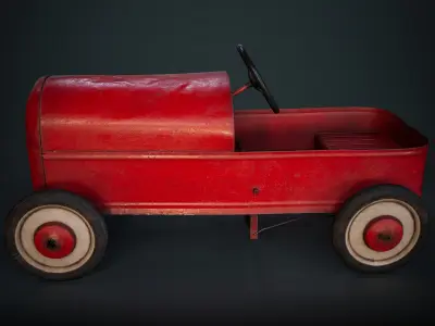 Car - Paddle Car Low-poly 3D model