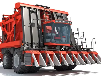 Cotton Picker 3D model