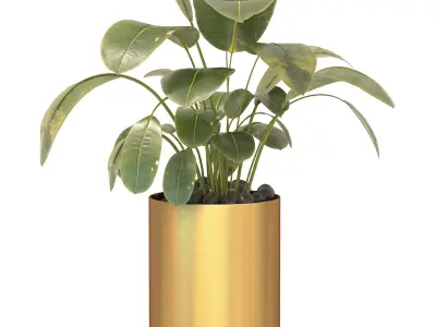 Metal Plant Set 05 3D model