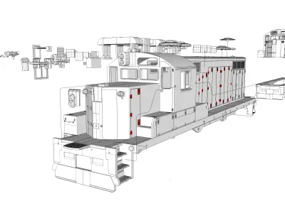 Paducah Geeps GP-8 GP-10 O 1-48 3D print model