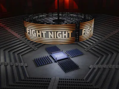 VR Boxing Ring Low-poly 3D model