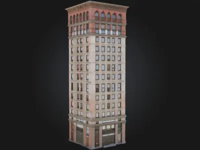 The Tower of Elegance  Graceful Architecture in Vertical Form 3D model