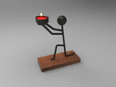 Love Candle Stand  3D model