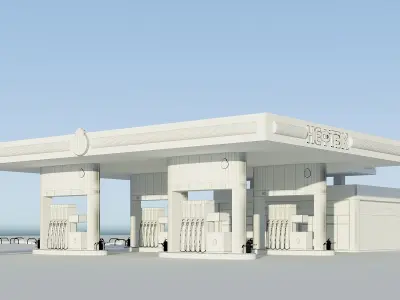 Petrol Station 3D model